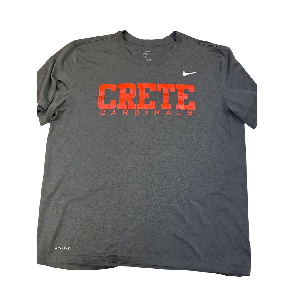 Nike Dri-FIT Crete Cardinals Graphic T-Shirt Gray Orange XL